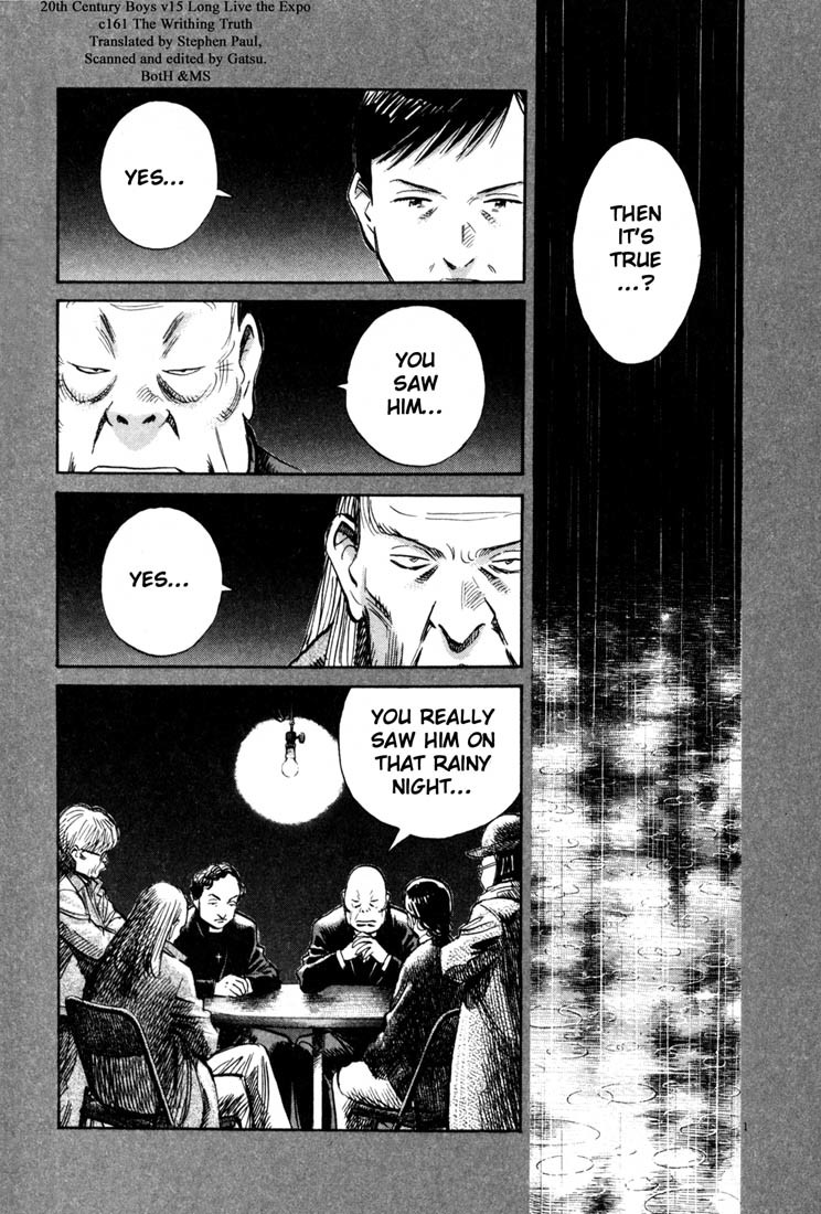 20th Century Boys Chapter 161 page 1 - Chapter 161: The Writhing Truth
