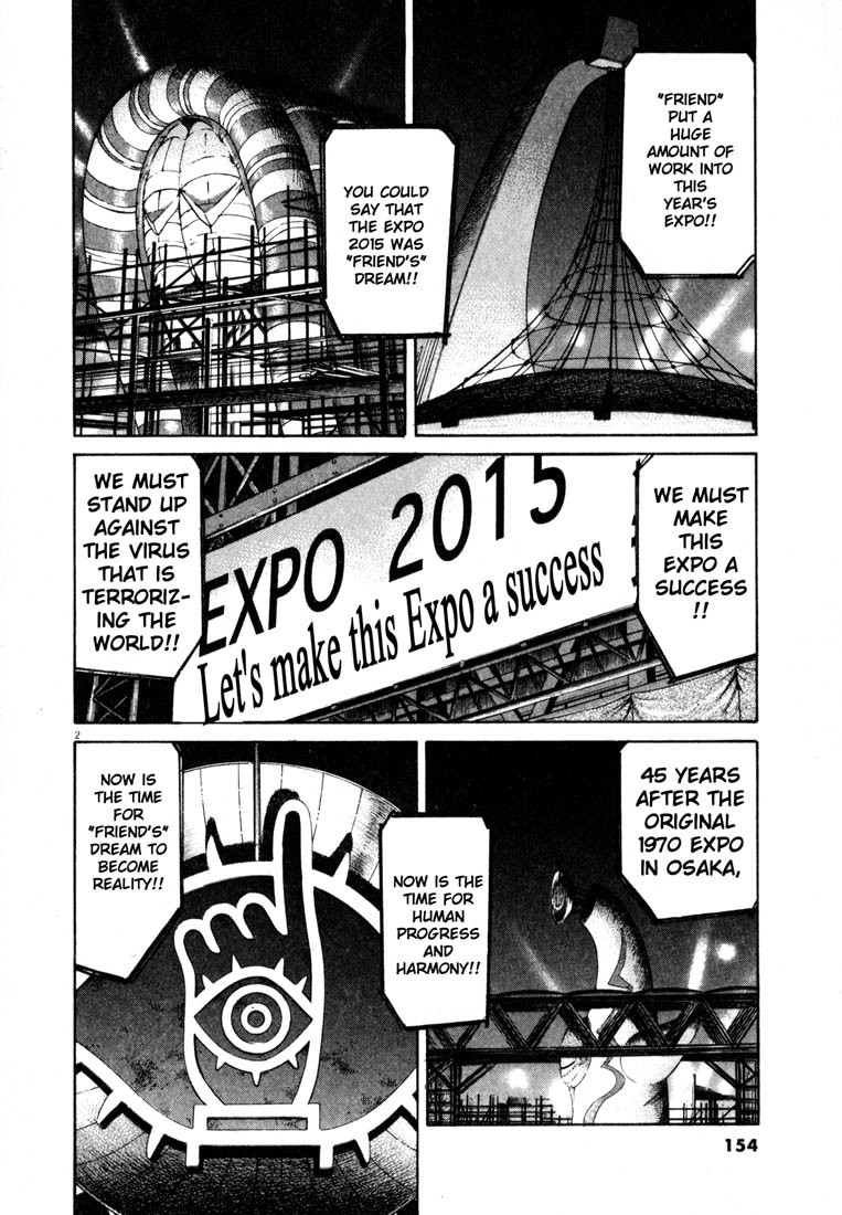 20th Century Boys Chapter 166 page 2 - Chapter 166: Gas-Mask Wearing Salesman