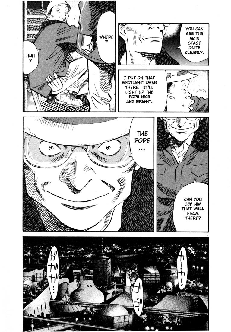 20th Century Boys Chapter 166 page 9 - Chapter 166: Gas-Mask Wearing Salesman