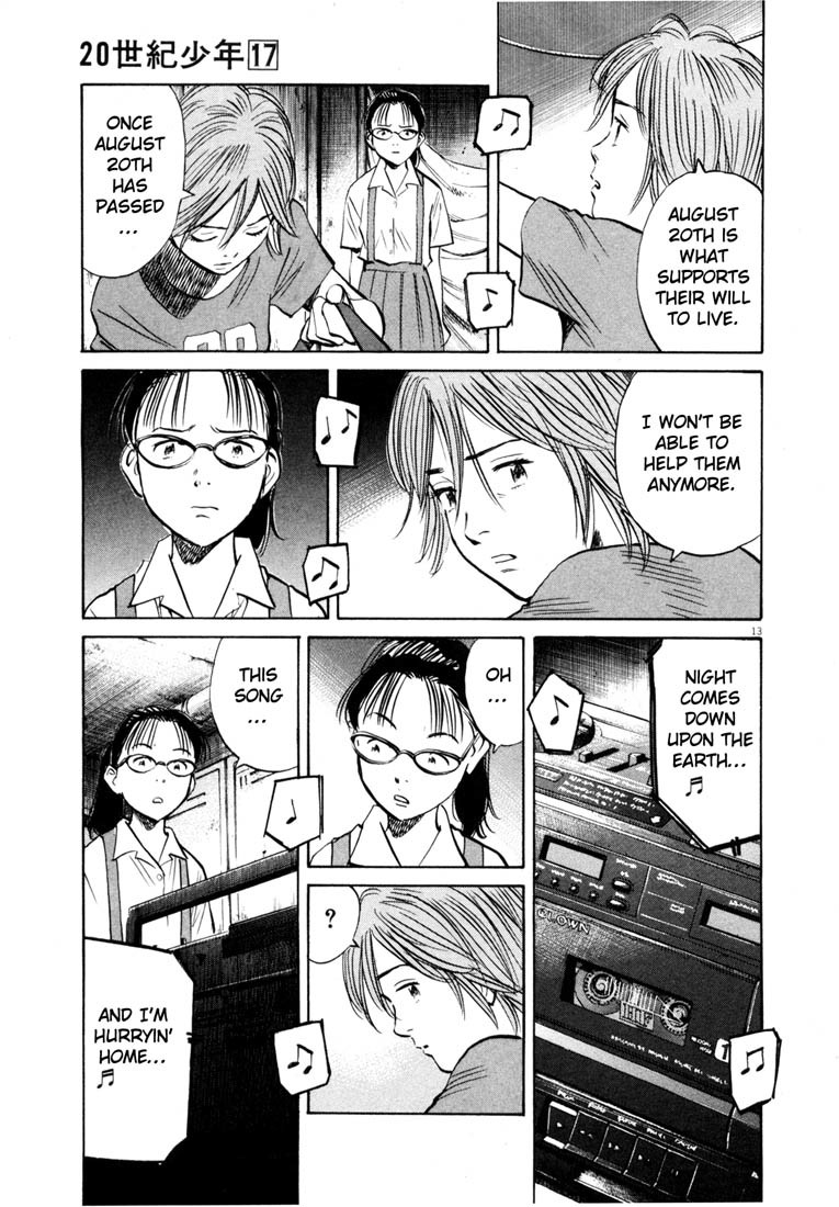 20th Century Boys Chapter 191 page 13 - Chapter 191: Summer Homework