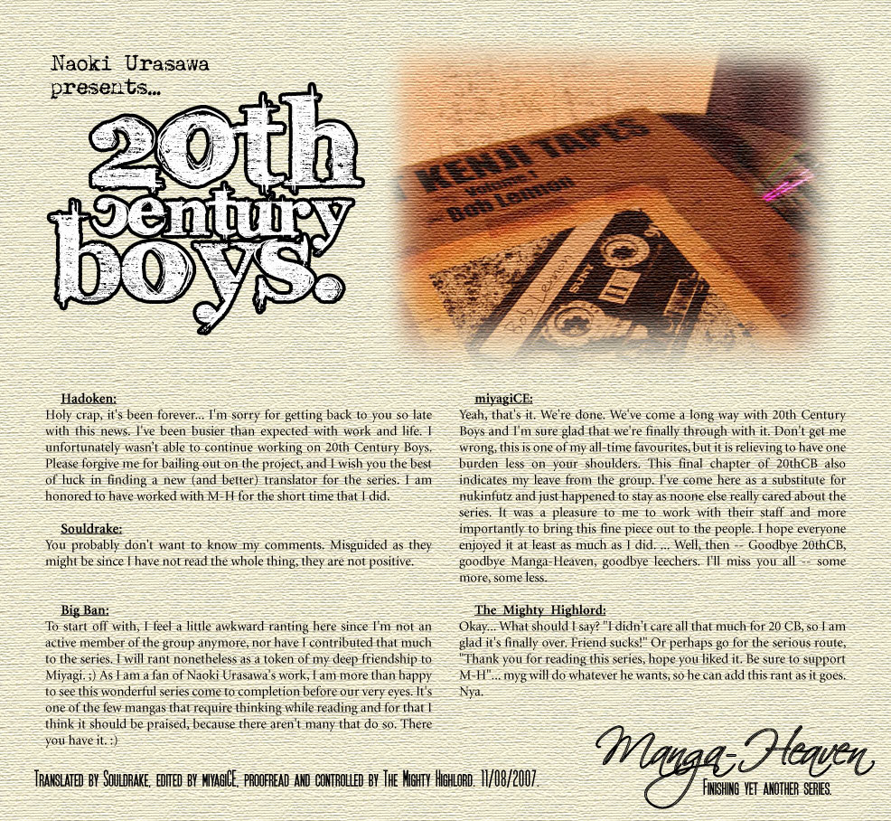 20th Century Boys Chapter 249 page 1 - Chapter 249: Resolution