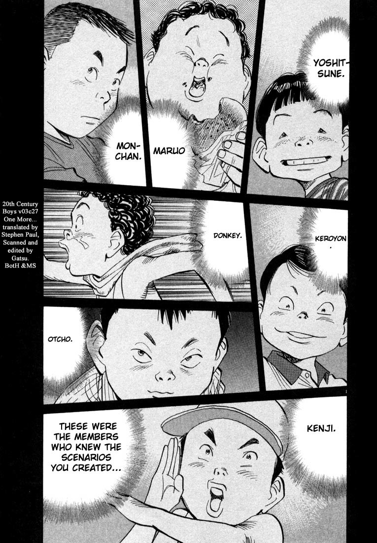 20th Century Boys Chapter 27 page 1 - Chapter 27: One More...