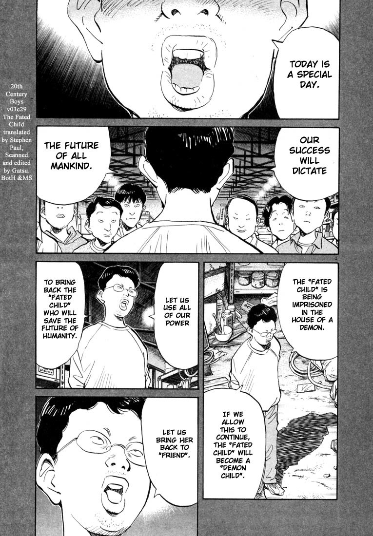 20th Century Boys Chapter 30 page 1 - Chapter 30: The Fated Child