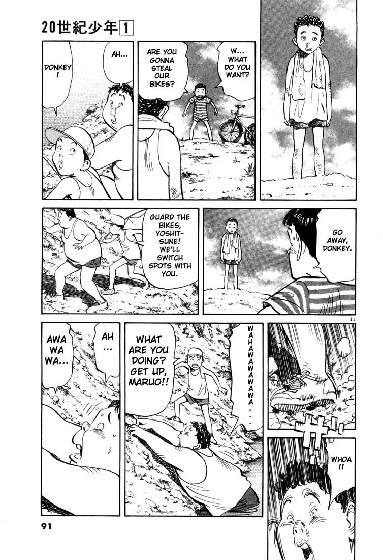 20th Century Boys Chapter 4 page 11 - Chapter 4: Snot Towel