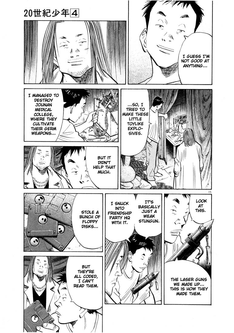 20th Century Boys Chapter 40 page 15 - Chapter 40: Secret Base