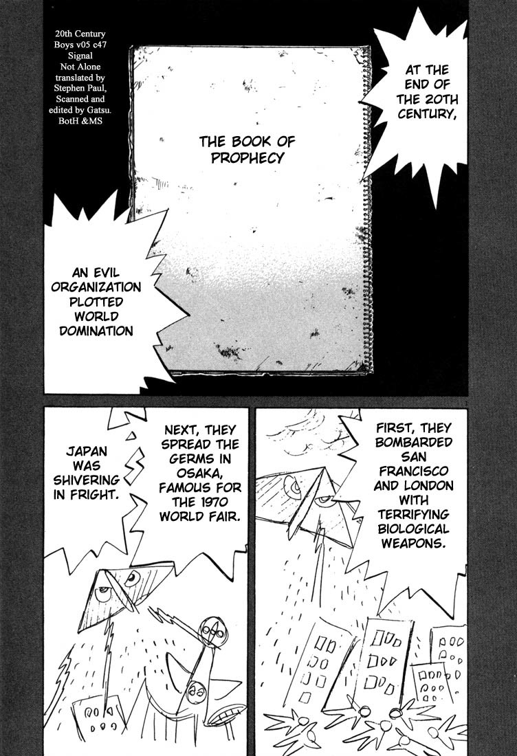 20th Century Boys Chapter 47 page 1 - Chapter 47: Signal