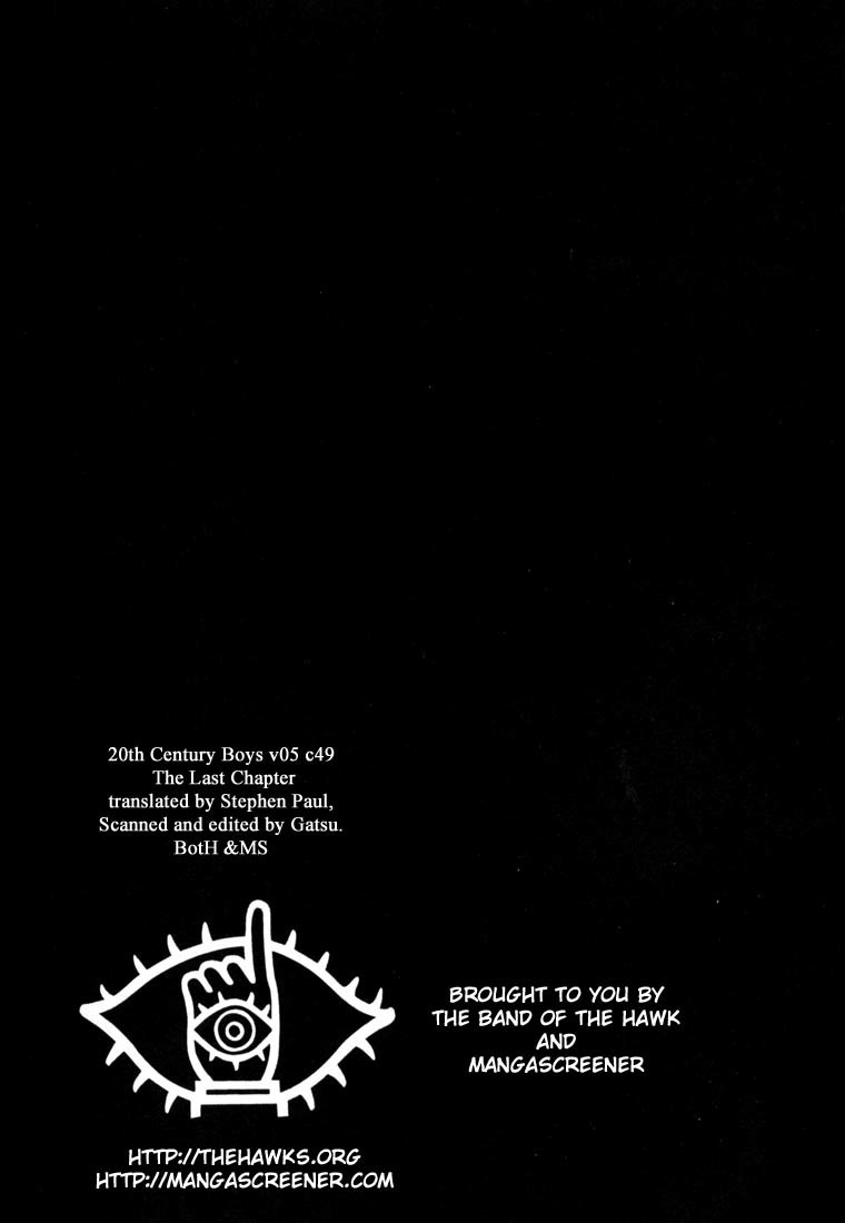 20th Century Boys Chapter 49 page 1 - Chapter 49: The Last Chapter