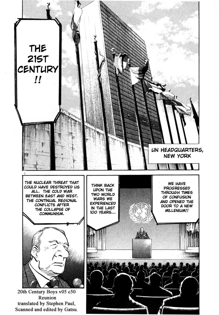 20th Century Boys Chapter 50 page 1 - Chapter 50: Reunion