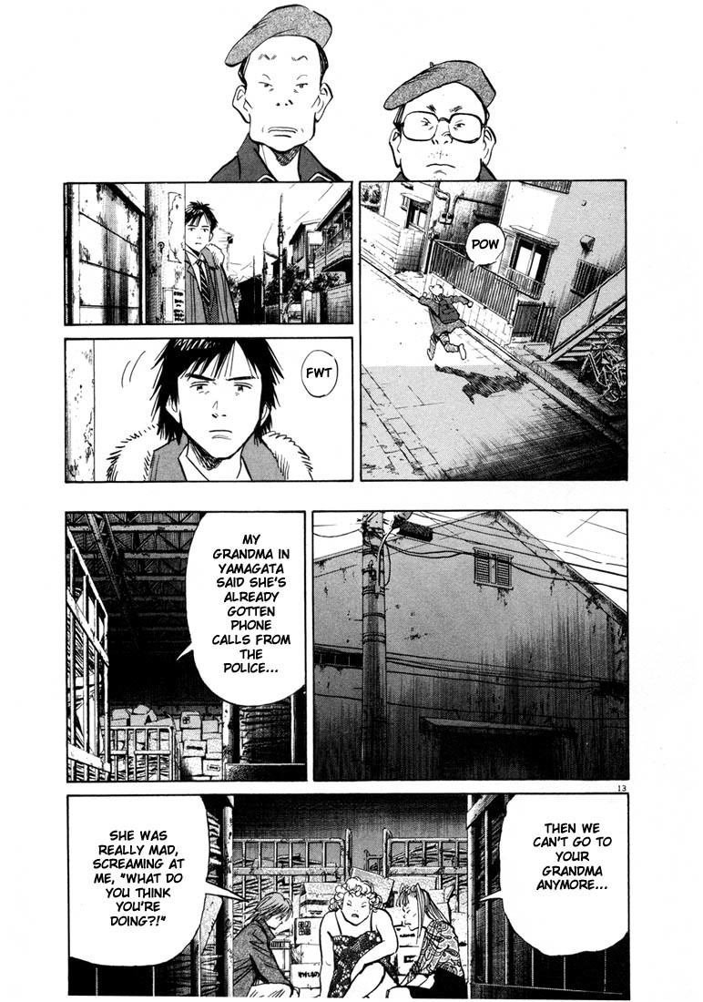 20th Century Boys Chapter 60 page 13 - Chapter 60: Being Chased...