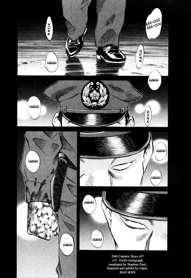 20th Century Boys Chapter 71 page 1 - Chapter 71: God's Autograph