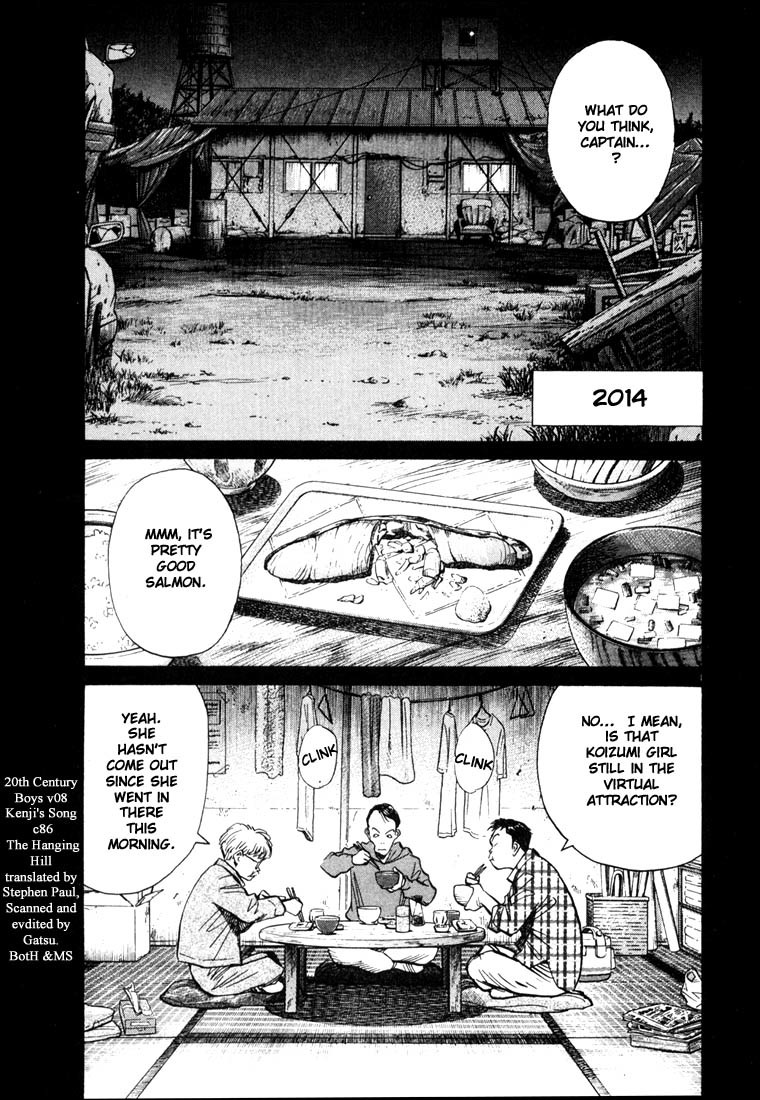 20th Century Boys Chapter 86 page 1 - Chapter 86: The Hanging Hill