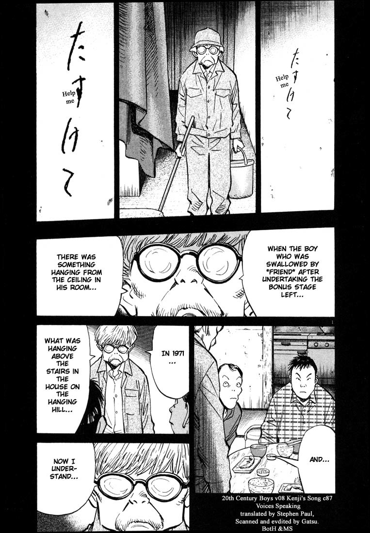 20th Century Boys Chapter 87 page 1 - Chapter 87: Voices Speaking