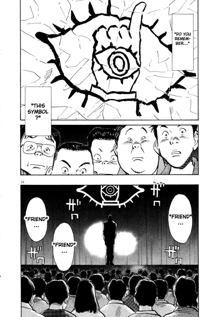 20th Century Boys Chapter 9 page 16 - Chapter 9: A Message