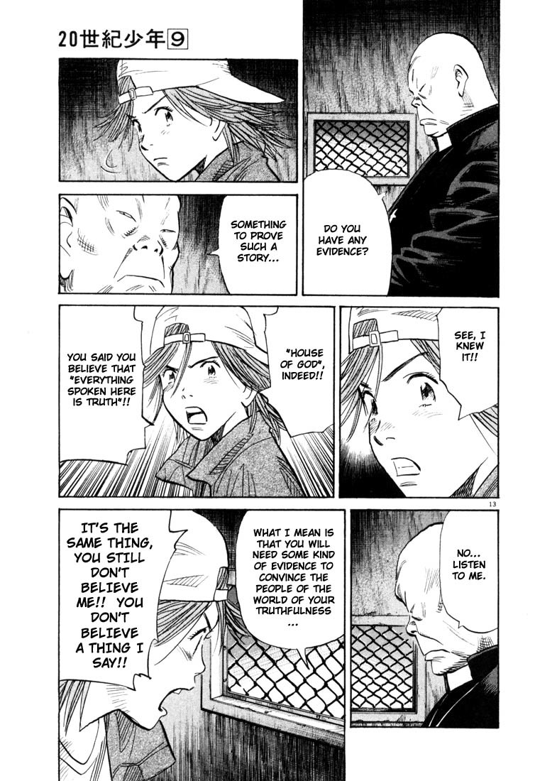 20th Century Boys Chapter 93 page 13 - Chapter 93: Confessions