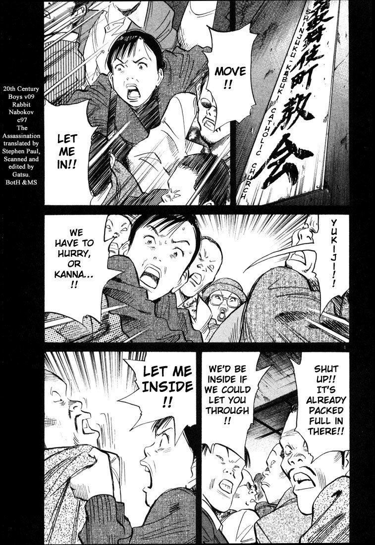20th Century Boys Chapter 97 page 1 - Chapter 97: The Assassination
