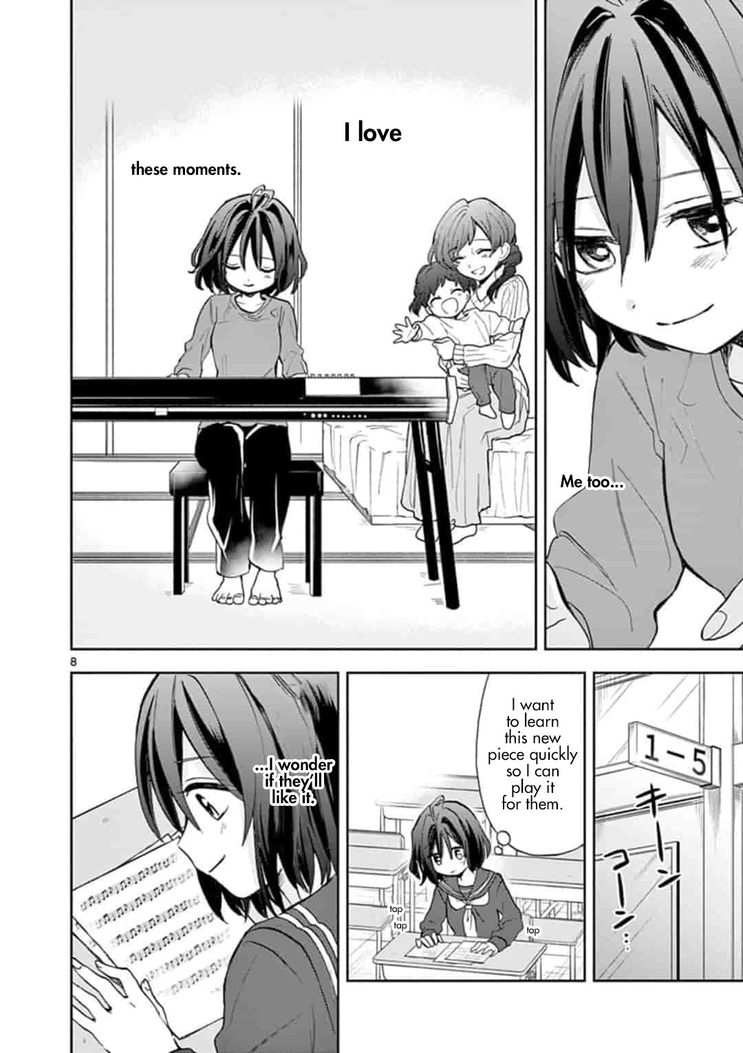22/7 (Nanabun no Nijyuuni) +α Chapter 1 page 8 - Chapter 1: Takigawa Miu
