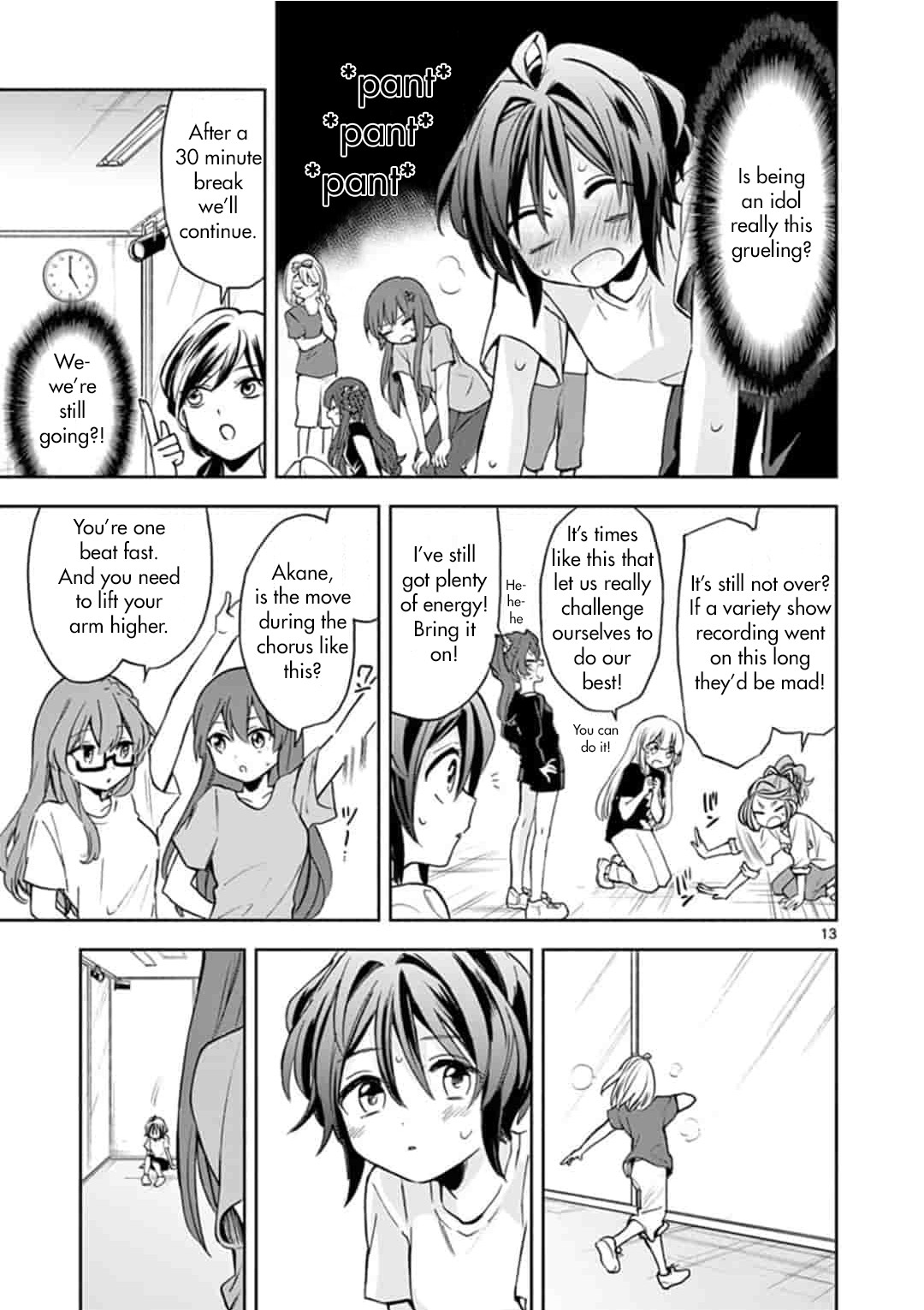 22/7 (Nanabun no Nijyuuni) +α Chapter 2 page 13 - Chapter 2: Miu and Ayaka
