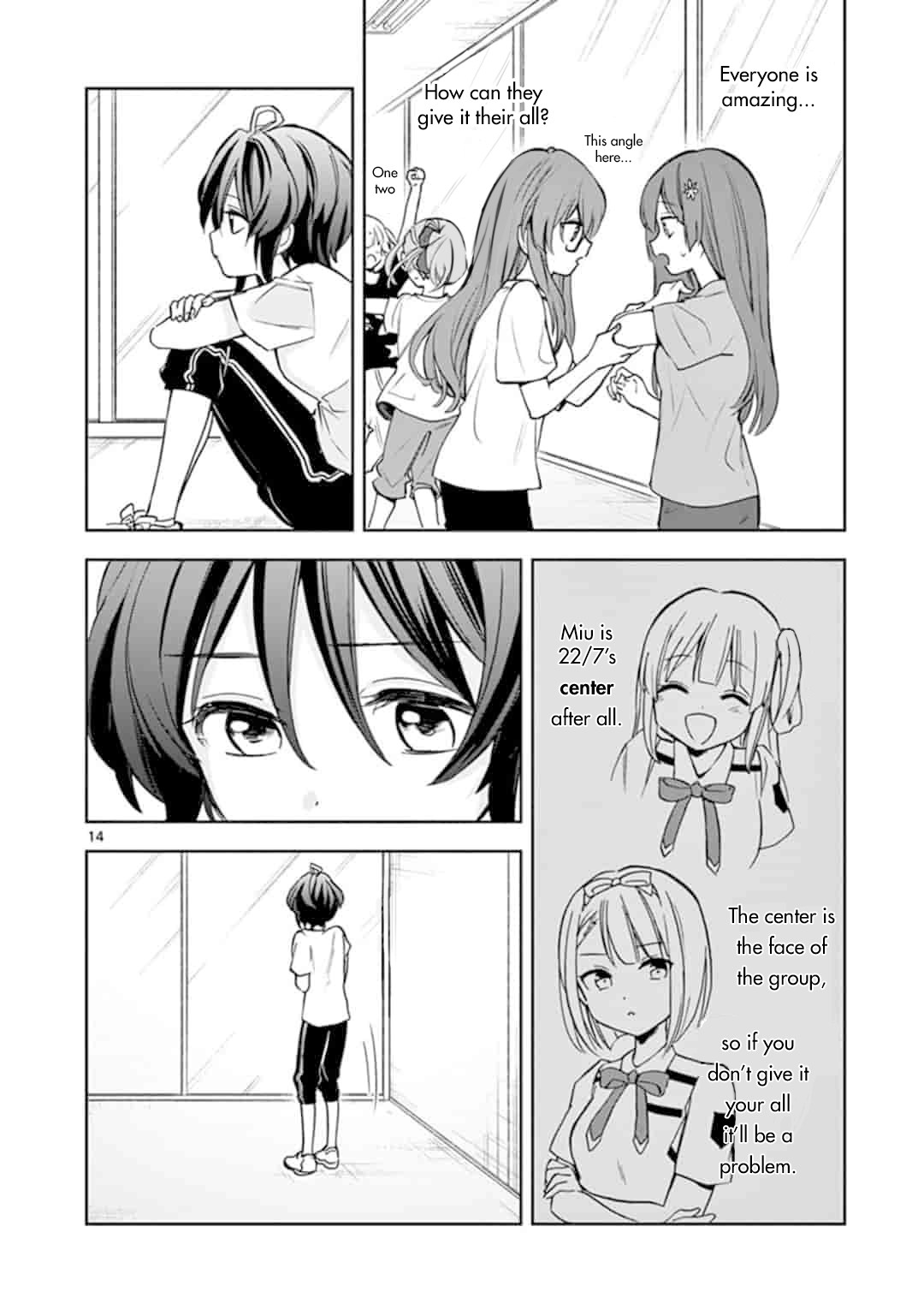 22/7 (Nanabun no Nijyuuni) +α Chapter 2 page 14 - Chapter 2: Miu and Ayaka
