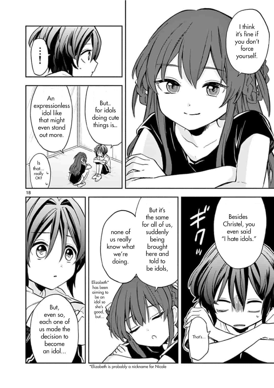 22/7 (Nanabun no Nijyuuni) +α Chapter 2 page 18 - Chapter 2: Miu and Ayaka