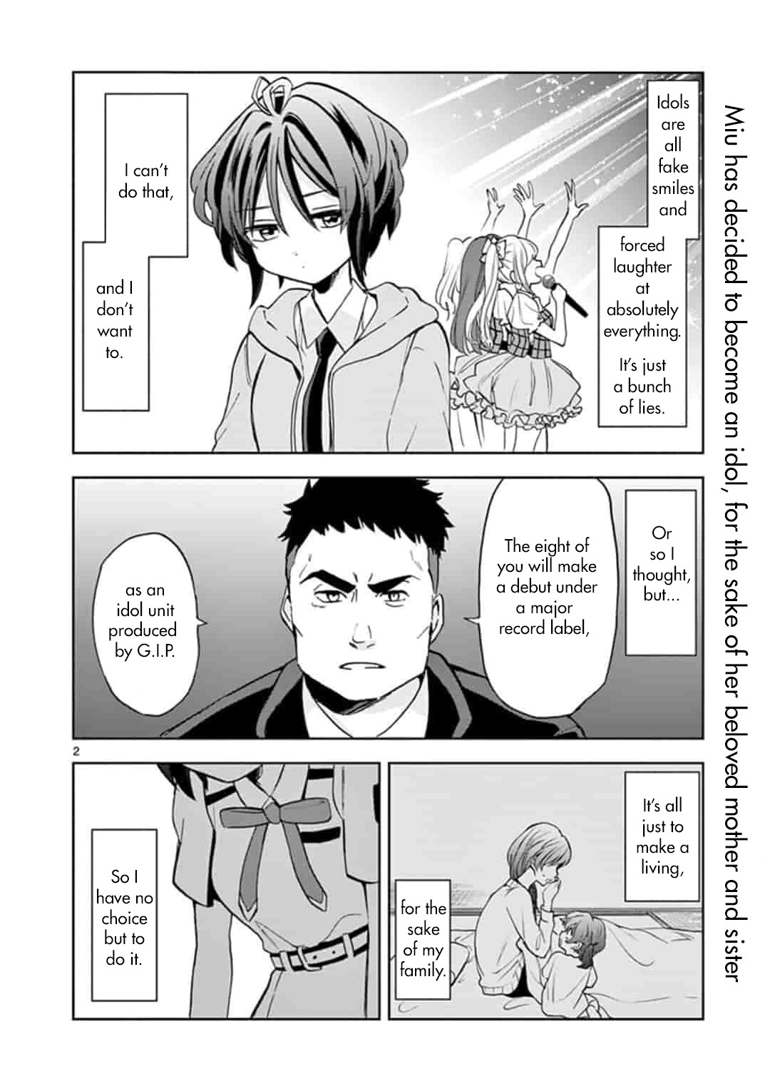22/7 (Nanabun no Nijyuuni) +α Chapter 2 page 2 - Chapter 2: Miu and Ayaka