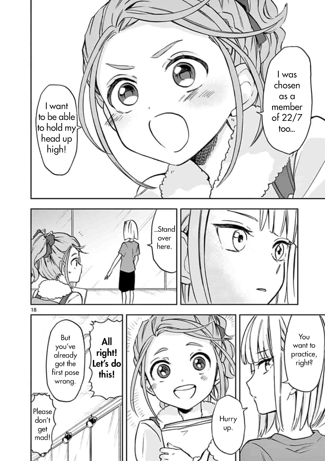 22/7 (Nanabun no Nijyuuni) +α Chapter 3 page 18 - Chapter 3: Miyako and Nicole