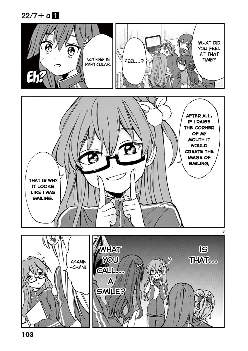 22/7 (Nanabun no Nijyuuni) +α Chapter 5 page 3 - Chapter 5: Maruyama Akane