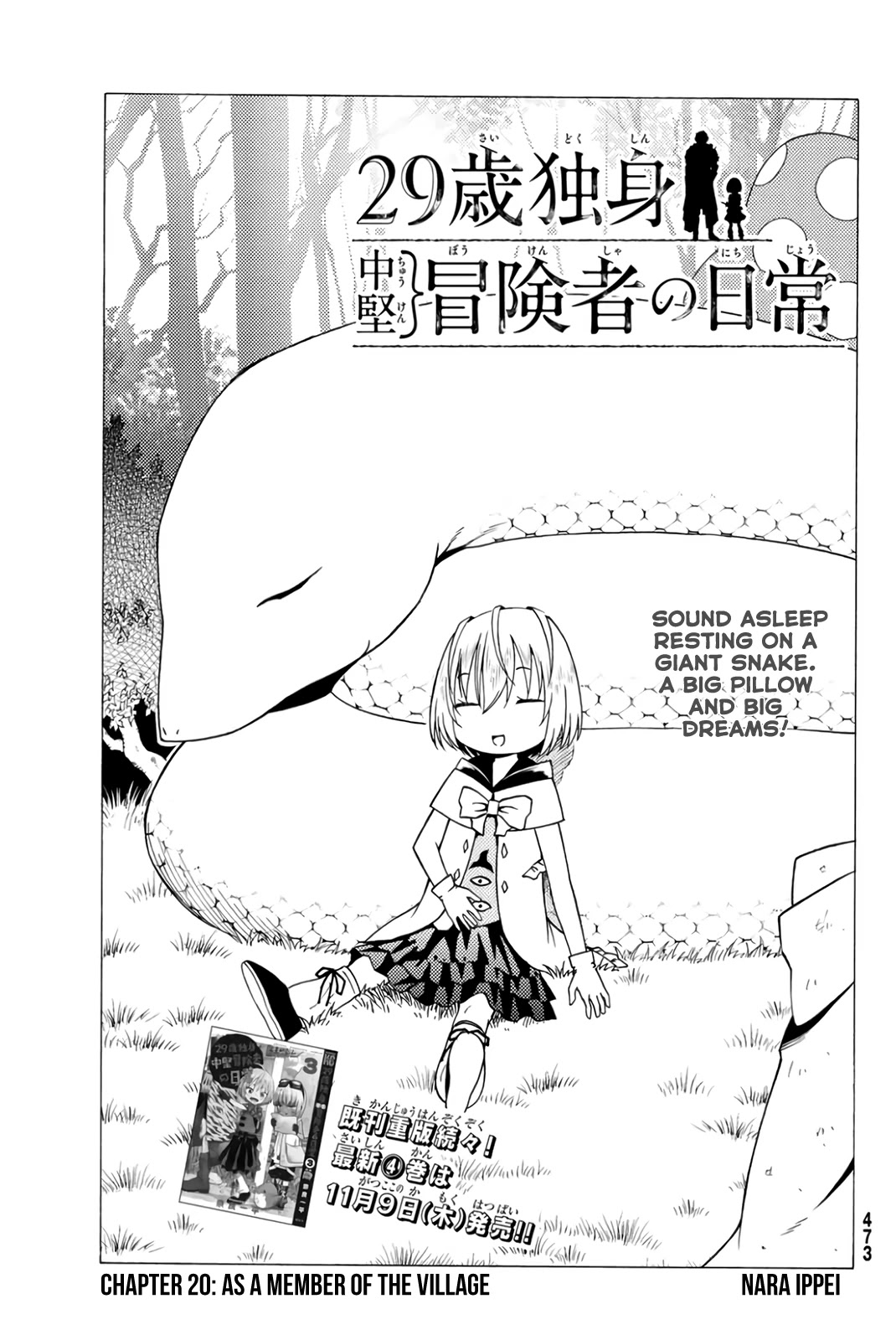 29-sai Hitorimi Chuuken Boukensha no Nichijou Chapter 20 page 1 - Chapter 20: As a Member of the Village