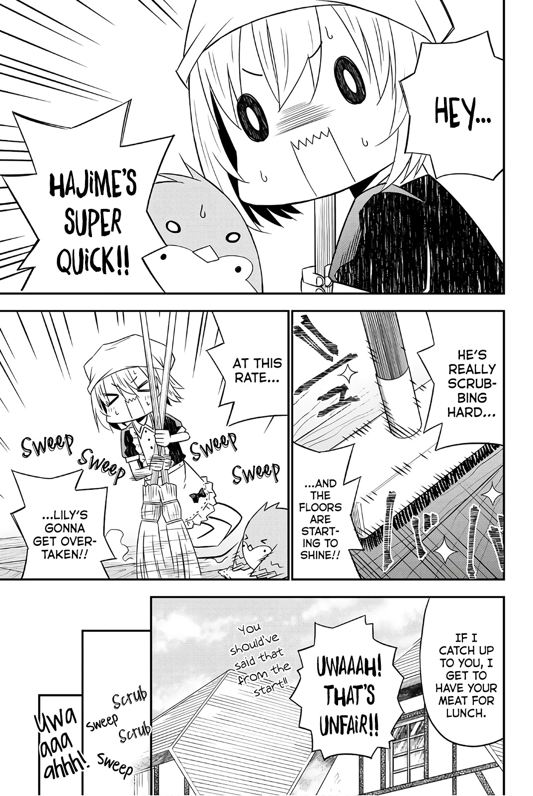 29-sai Hitorimi Chuuken Boukensha no Nichijou Chapter 31 page 15 - Chapter 31: Substitute Cleaners