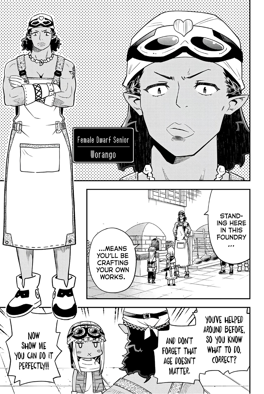 29-sai Hitorimi Chuuken Boukensha no Nichijou Chapter 32 page 11 - Chapter 32: Anyango Stands at the Foundry