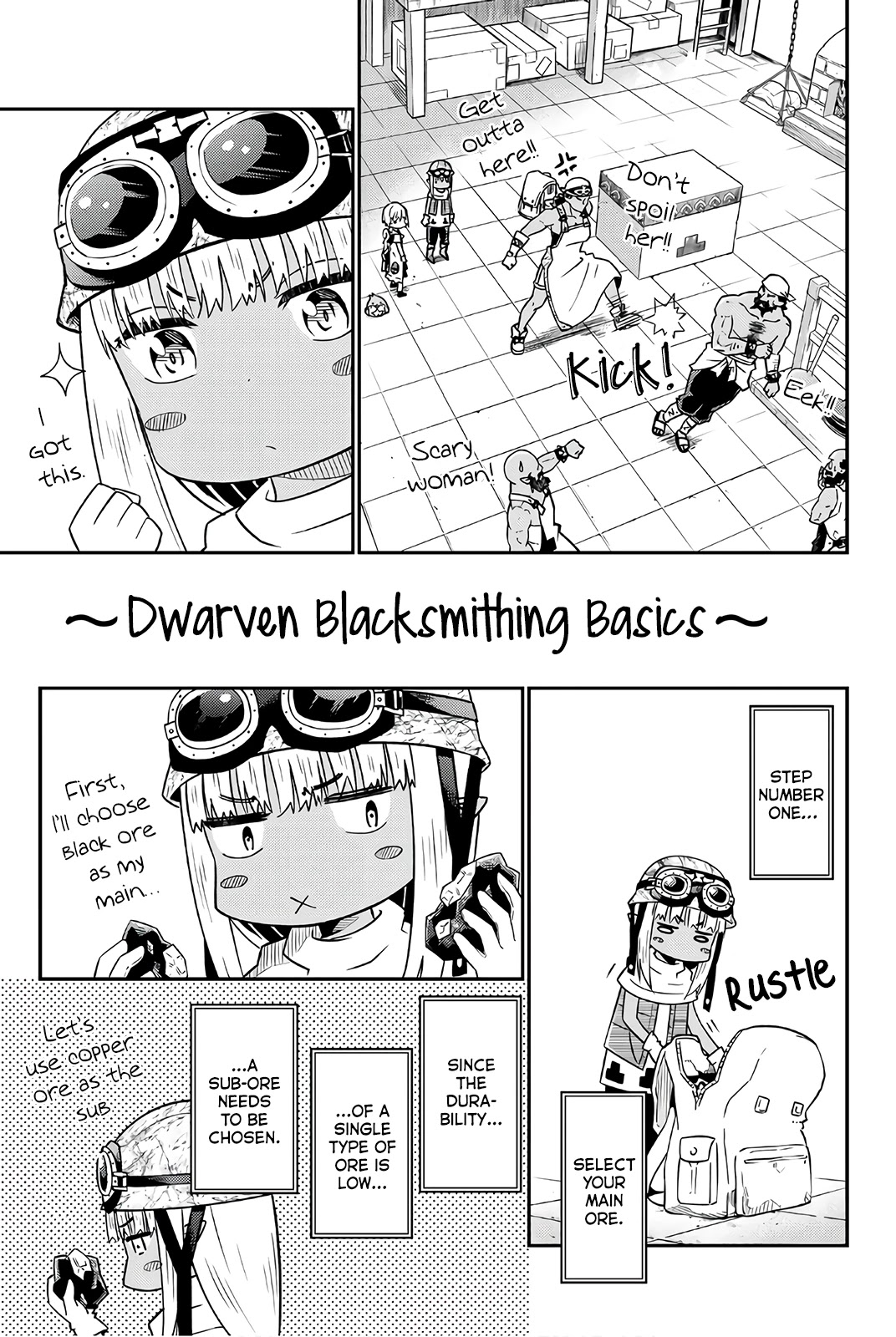 29-sai Hitorimi Chuuken Boukensha no Nichijou Chapter 32 page 13 - Chapter 32: Anyango Stands at the Foundry