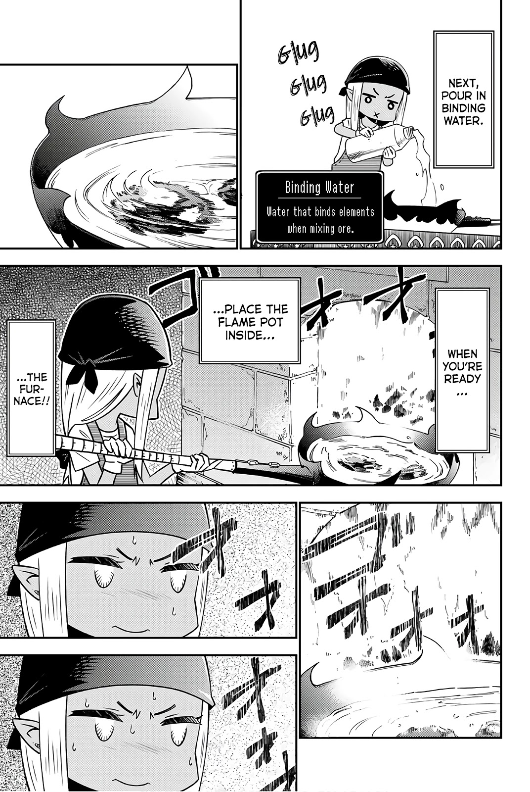 29-sai Hitorimi Chuuken Boukensha no Nichijou Chapter 32 page 15 - Chapter 32: Anyango Stands at the Foundry
