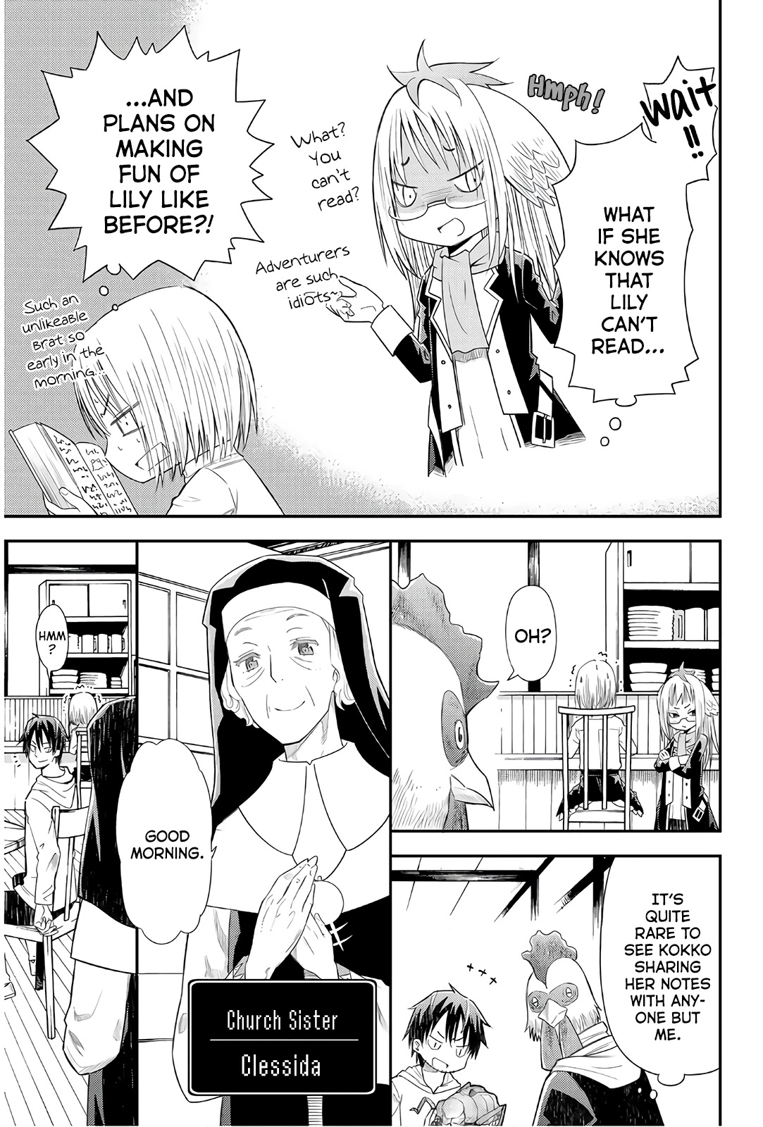 29-sai Hitorimi Chuuken Boukensha no Nichijou Chapter 34 page 8 - Chapter 34: Lily Goes to School