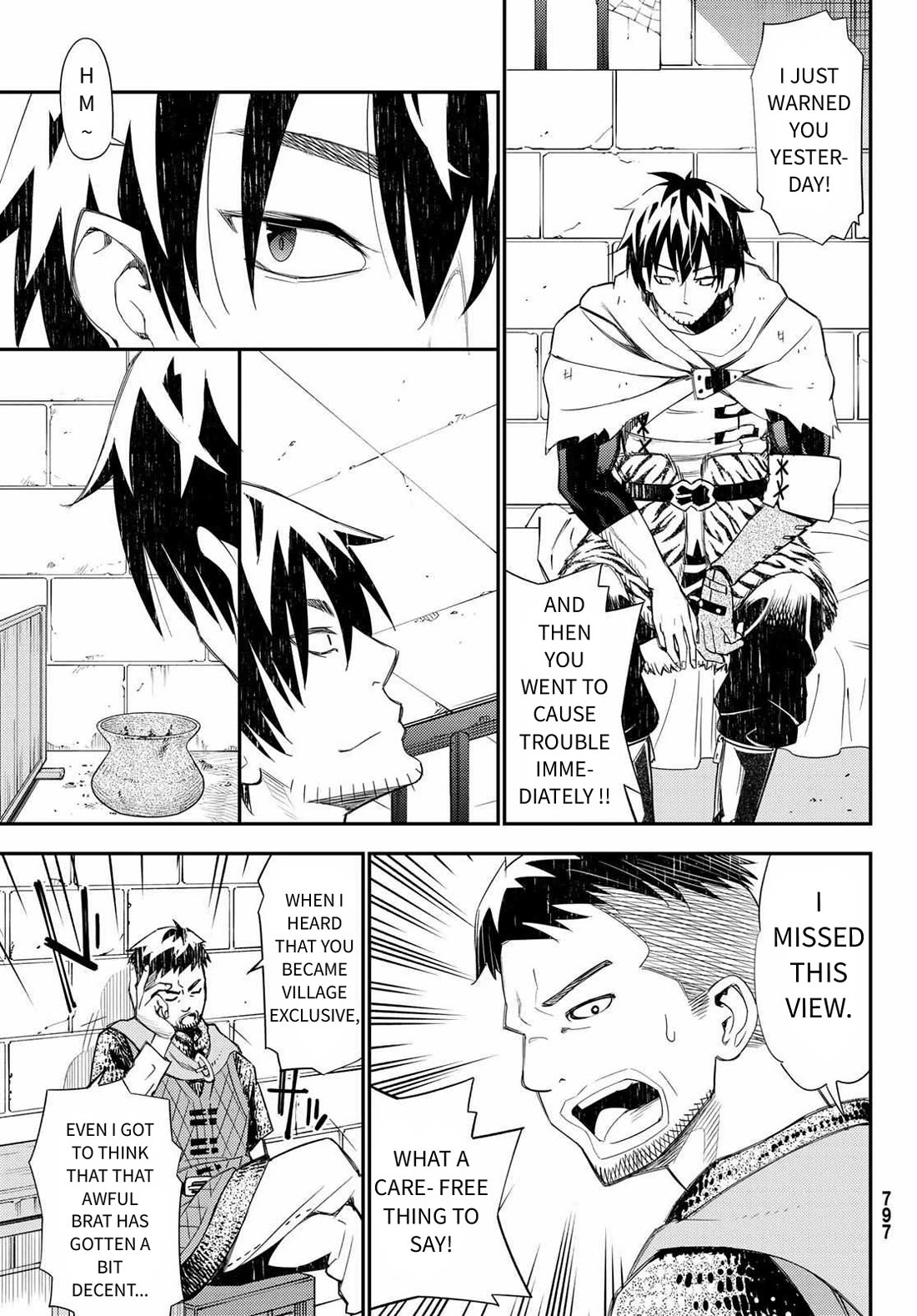 29-sai Hitorimi Chuuken Boukensha no Nichijou Chapter 44 page 3 - Chapter 44: Conversation Across Prison Cells