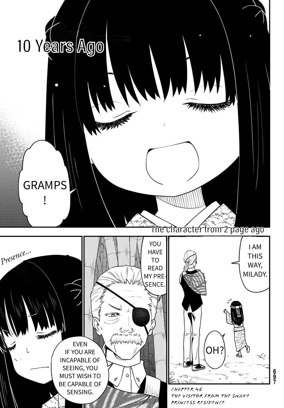 29-sai Hitorimi Chuuken Boukensha no Nichijou Chapter 46 page 3 - Chapter 46: The Visitor from the Snake Princess Residence