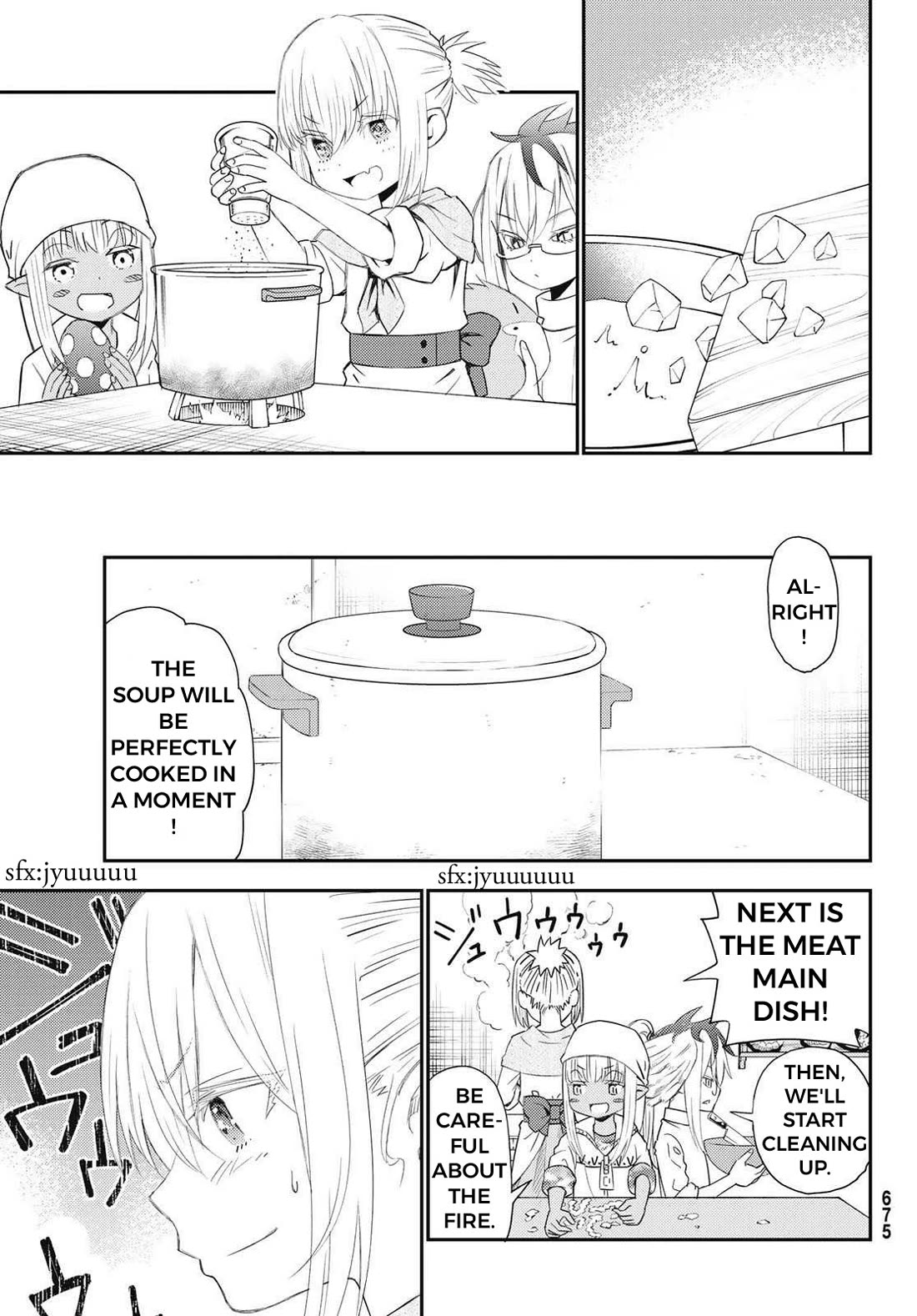 29-sai Hitorimi Chuuken Boukensha no Nichijou Chapter 51 page 17 - Chapter 51: Lily, Cooking for the First Time