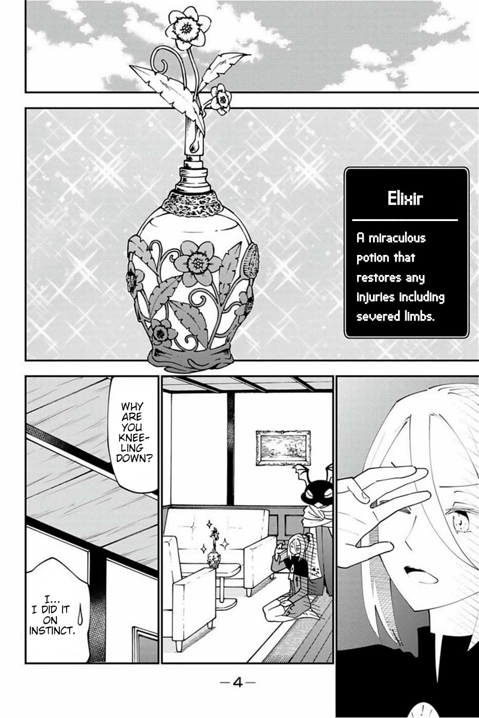 29-sai Hitorimi Chuuken Boukensha no Nichijou Chapter 70 page 4 - Chapter 70: The Elixir Is For You