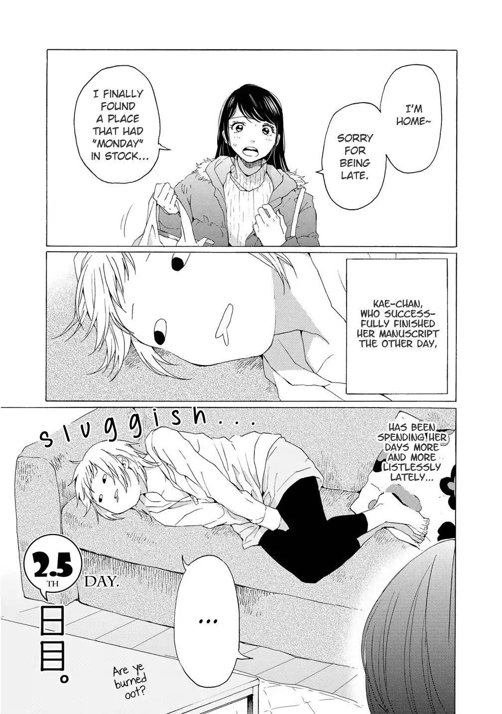2DK, G Pen, Mezamashi Tokei. Chapter 2.5 page 2 - Chapter 2.5