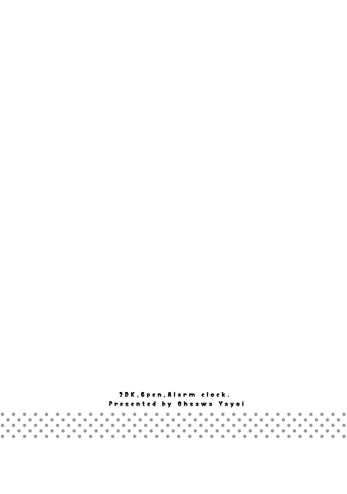 2DK, G Pen, Mezamashi Tokei. Chapter 31 page 34 - Chapter 31