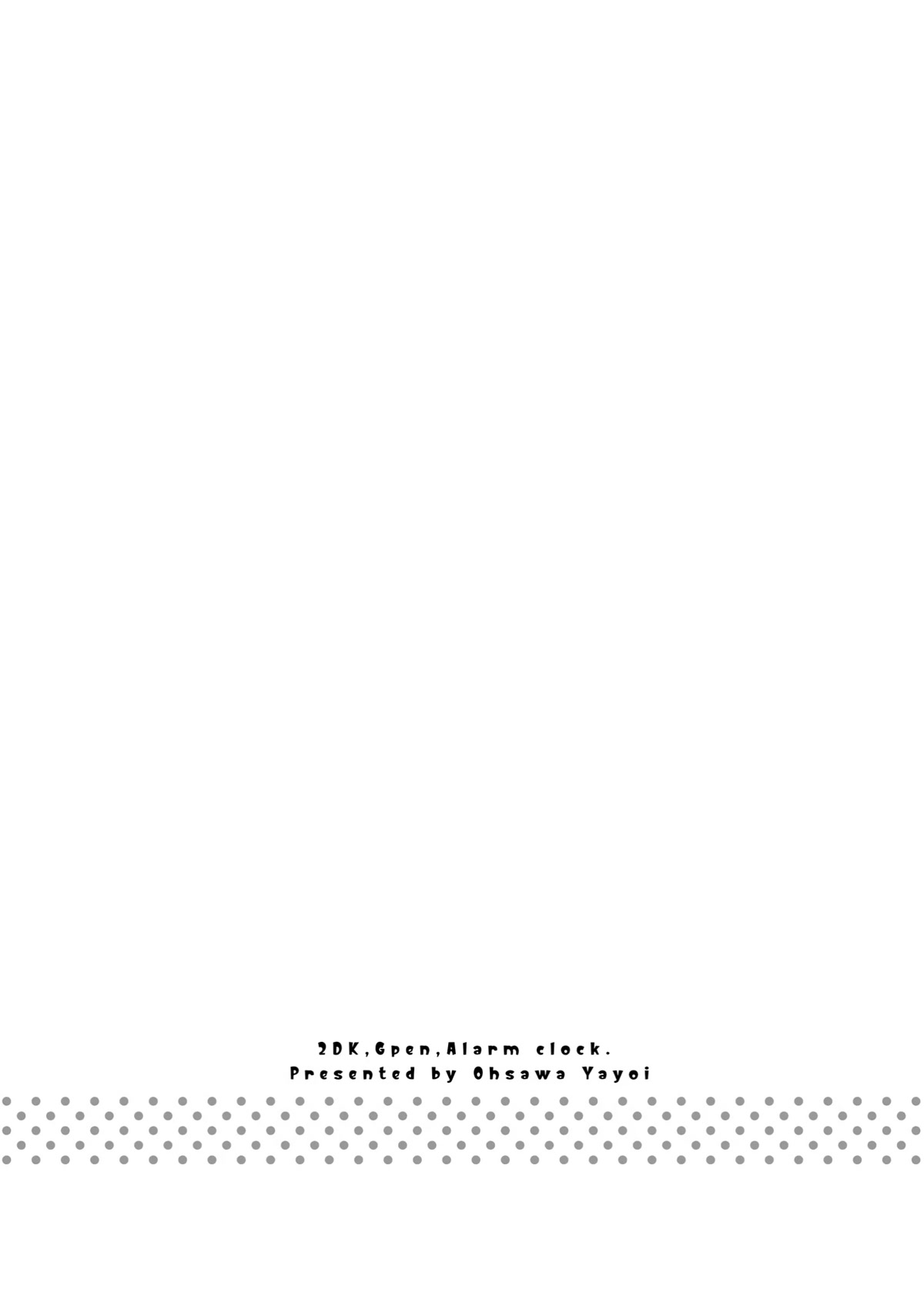 2DK, G Pen, Mezamashi Tokei. Chapter 34 page 36 - Chapter 34