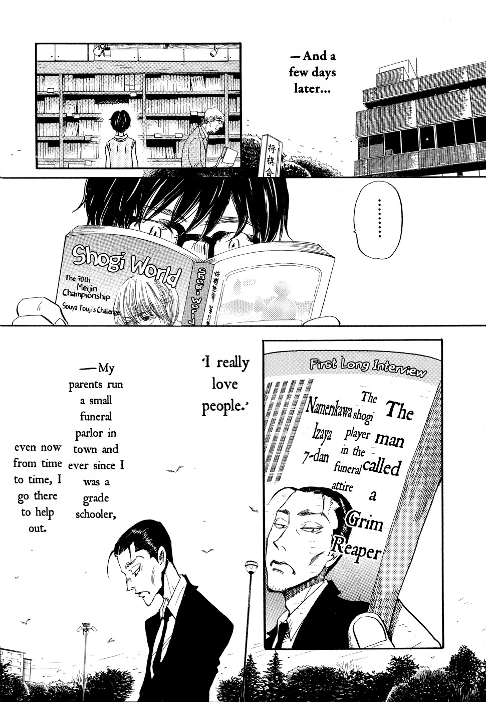 3-gatsu no Lion Chapter 90 page 13 - Chapter 90: The Man Called a Grim Reaper