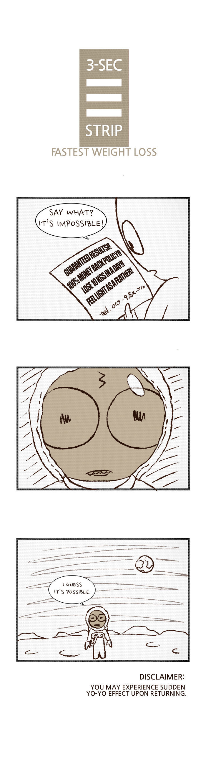 3-Second Strip Chapter 16 page 1 - Chapter 16 : Fastest Weight Loss