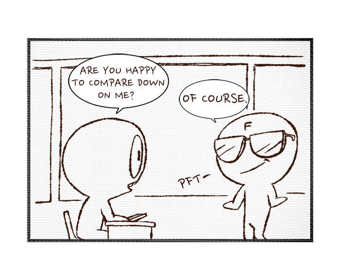 3-Second Strip Chapter 166 page 2 - Chapter 166 : Comparing Down