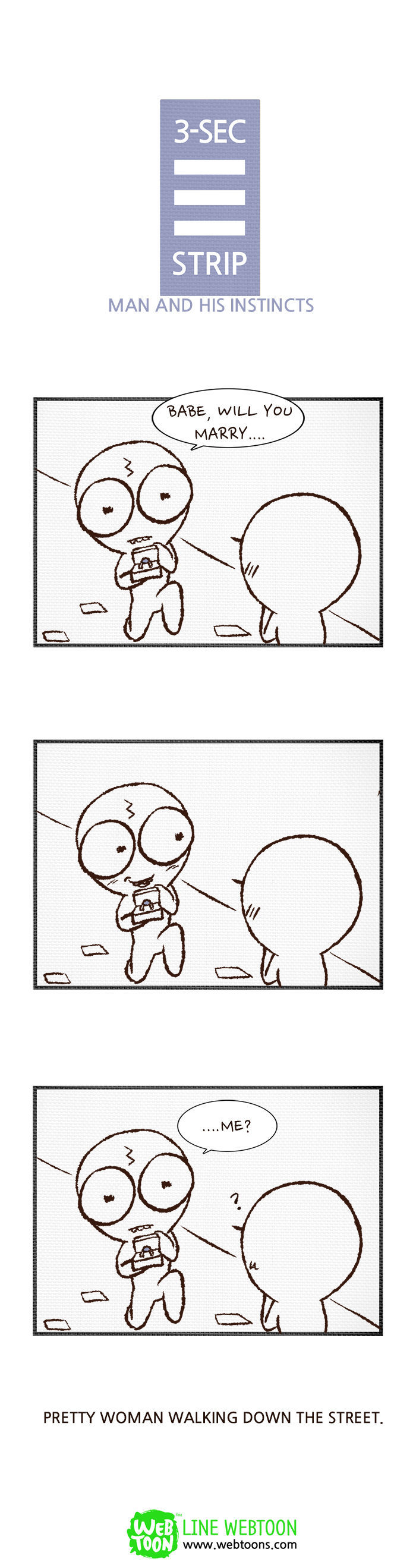 3-Second Strip Chapter 24 page 1 - Chapter 24 : Man and His Instincts