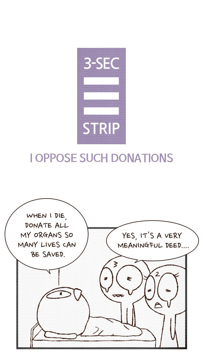3-Second Strip Chapter 306 page 1 - Chapter 306 : I Oppose Such Donations