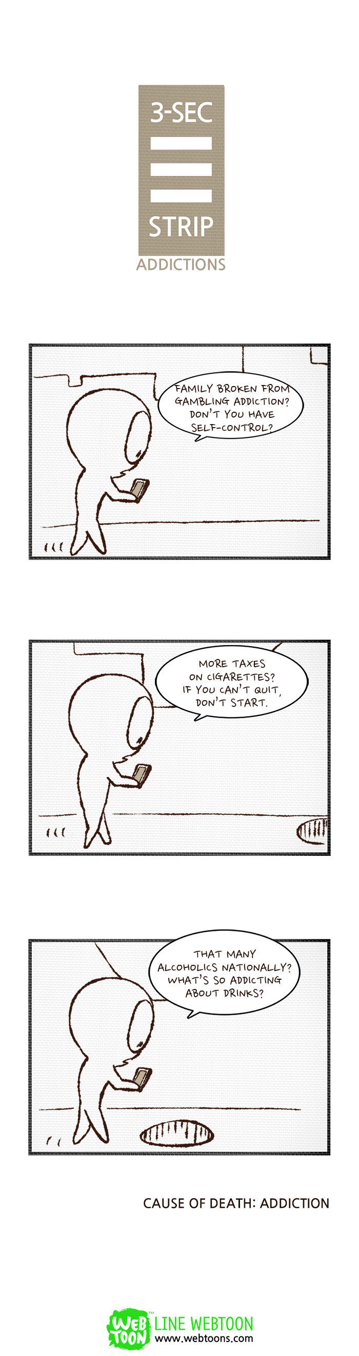 3-Second Strip Chapter 33 page 1 - Chapter 33 : Addictions
