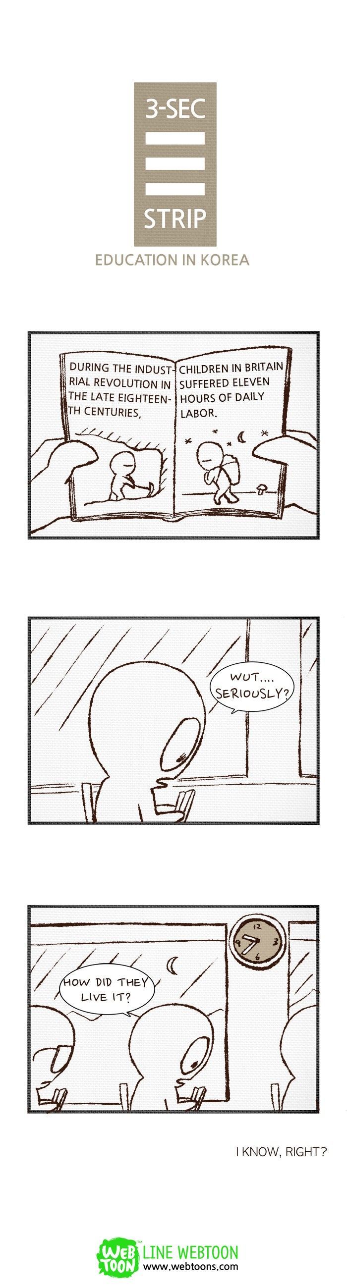 3-Second Strip Chapter 40 page 1 - Chapter 40 : Education in Korea