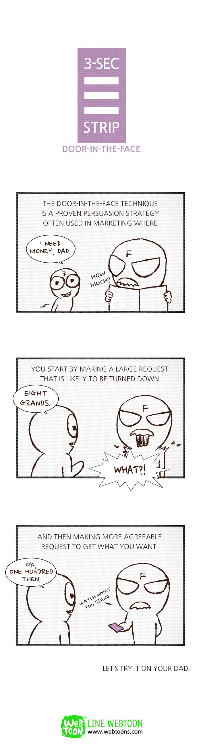 3-Second Strip Chapter 43 page 1 - Chapter 43 : Door-In-The-Face (4)