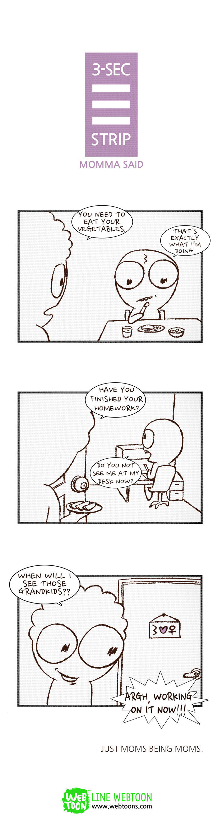 3-Second Strip Chapter 56 page 1 - Chapter 56 : Momma Said