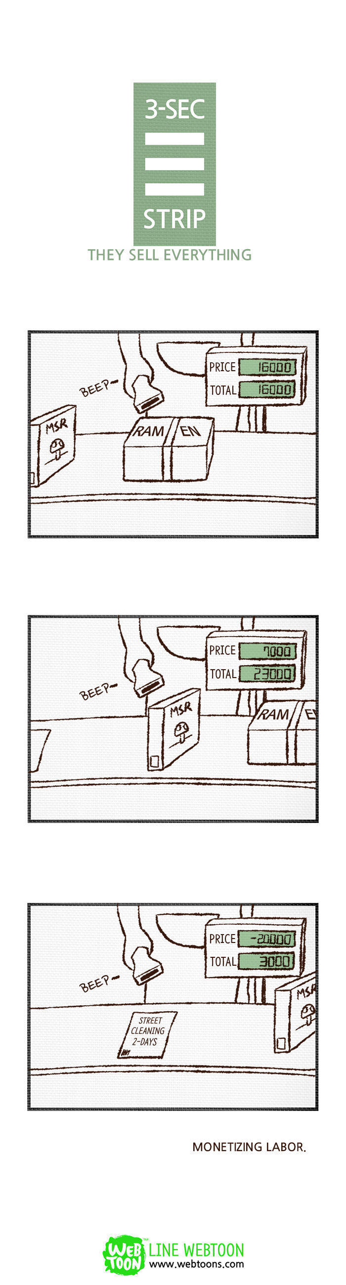 3-Second Strip Chapter 59 page 1 - Chapter 59 : They Sell Everything