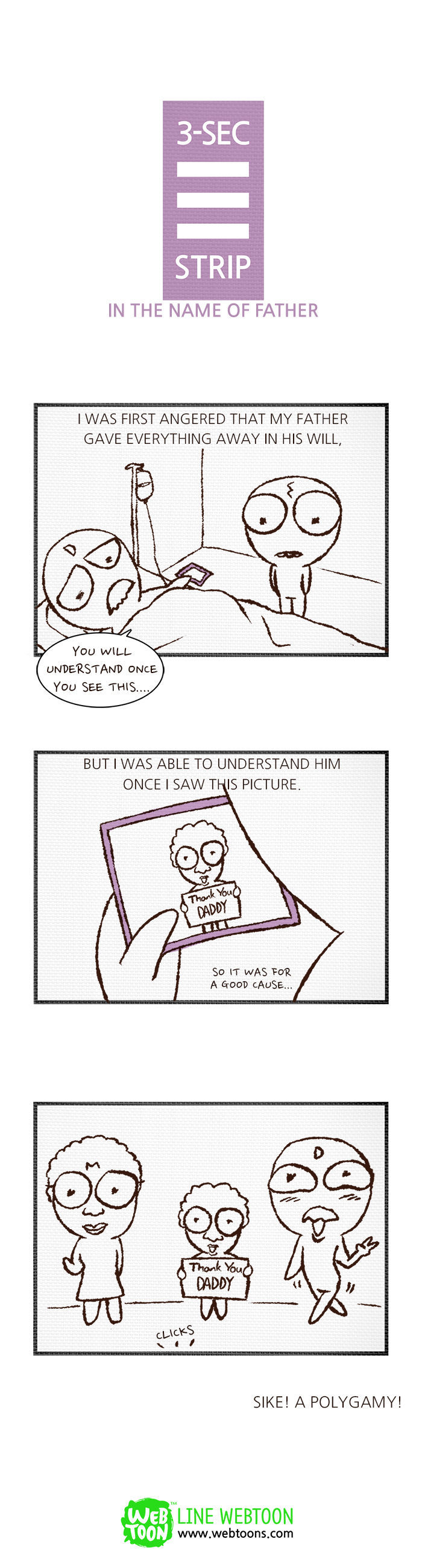 3-Second Strip Chapter 62 page 1 - Chapter 62 : In the Name of Father